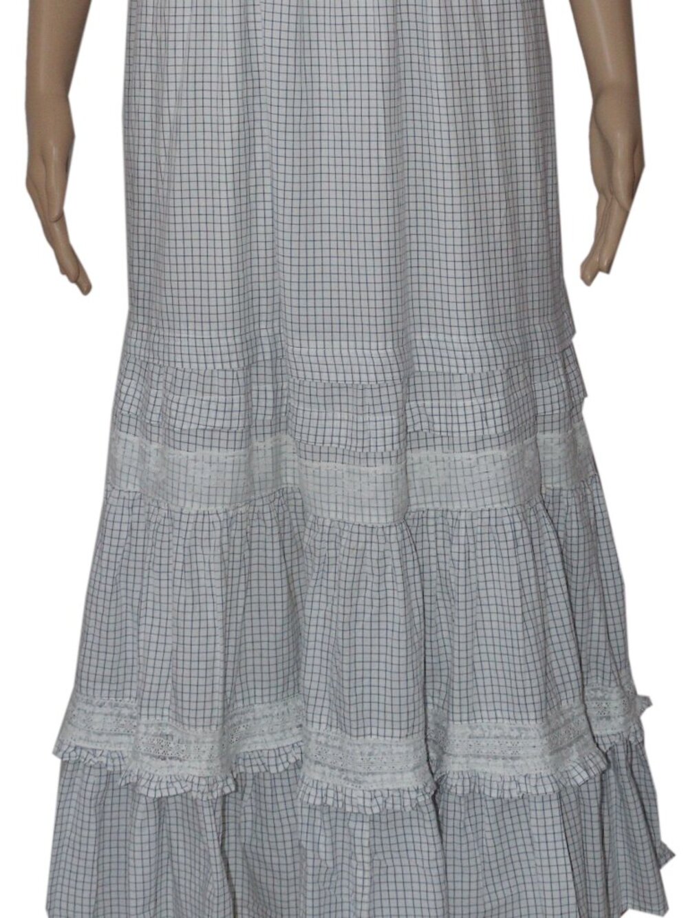 Kimchi Blue Paloma Tie-Back Bow Apron Midi Dress Ruffle S - Picture 4 of 6